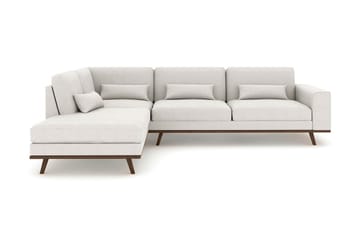 Copenhagen 4-sits Vänstervänd L-formad Schäslongsoffa i Tyg - Ljusgrå - Möbler - Soffa - Divansoffa & schäslongsoffa - 4 sits soffa med divan