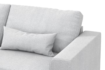Copenhagen 4-sits Vänstervänd L-formad Schäslongsoffa i Tyg - Ljusgrå - Möbler - Soffa - Divansoffa & schäslongsoffa - 4 sits soffa med divan