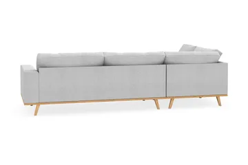 Copenhagen 4-sits Vänstervänd L-formad Schäslongsoffa i Tyg - Ljusgrå - Möbler - Soffa - Divansoffa & schäslongsoffa - 4 sits soffa med divan