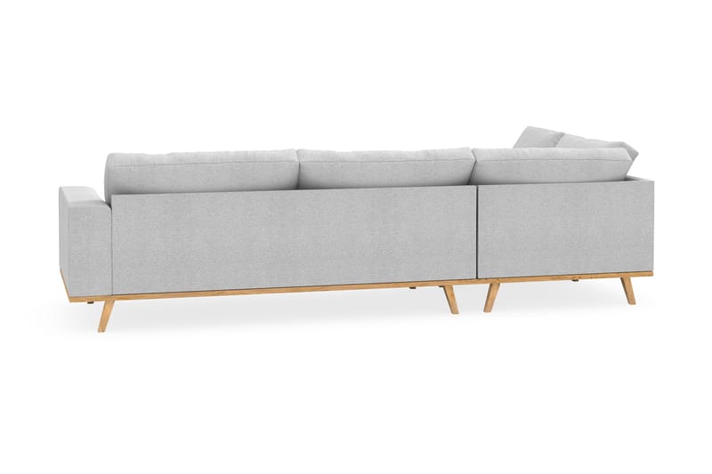 Copenhagen 4-sits Vänstervänd L-formad Schäslongsoffa i Tyg - Ljusgrå - Möbler - Soffa - Divansoffa & schäslongsoffa - 4 sits soffa med divan