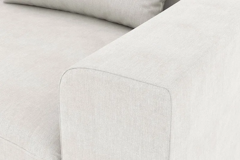Copenhagen 4-sits Vänstervänd L-formad Schäslongsoffa i Tyg - Ljusgrå - Möbler - Soffa - Divansoffa & schäslongsoffa - 4 sits soffa med divan