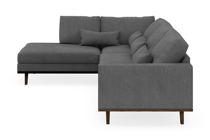Copenhagen 4-sits Vänstervänd L-formad Schäslongsoffa i Tyg - Mörkgrå - Möbler - Soffa - Divansoffa & schäslongsoffa - 4 sits soffa med divan