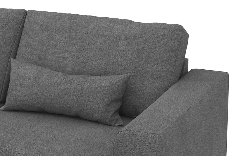 Copenhagen 4-sits Vänstervänd L-formad Schäslongsoffa i Tyg - Mörkgrå - Möbler - Soffa - Divansoffa & schäslongsoffa - 4 sits soffa med divan