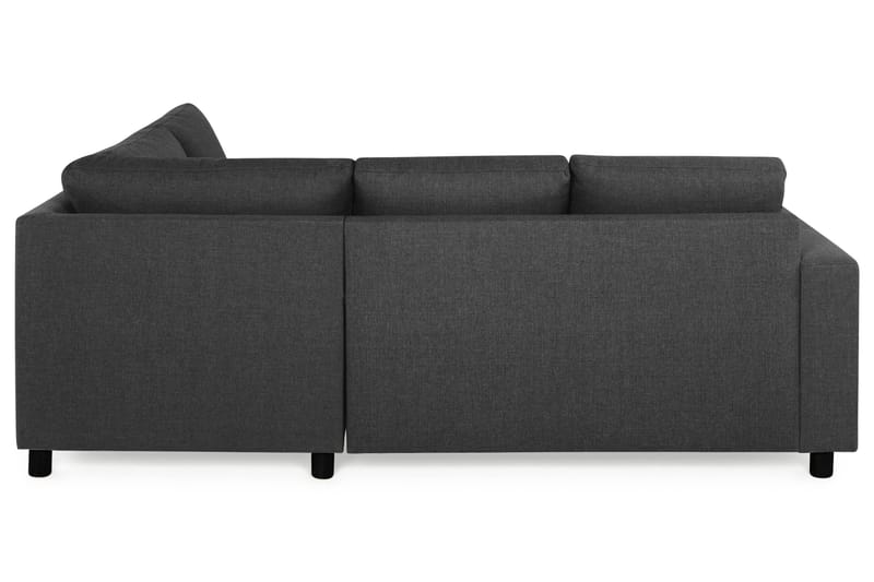 Crazy 3-sits Högervänd L-formad Schäslongsoffa i Tyg - Antracit - Möbler - Soffa - Divansoffa & schäslongsoffa - 2 sits soffa med divan