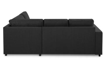 Crazy 3-sits Högervänd L-formad Schäslongsoffa i Tyg - Antracit - Möbler - Soffa - Divansoffa & schäslongsoffa - 2 sits soffa med divan