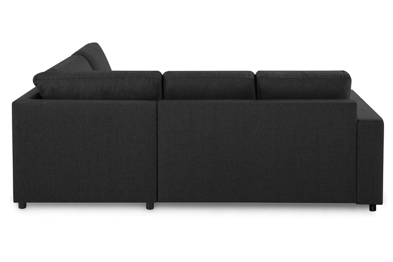 Crazy 3-sits Högervänd L-formad Schäslongsoffa i Tyg - Antracit - Möbler - Soffa - Divansoffa & schäslongsoffa - 2 sits soffa med divan