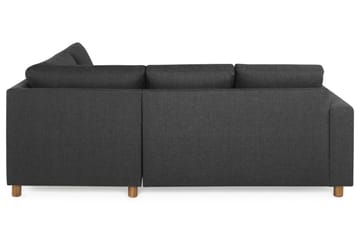 Crazy 3-sits Högervänd L-formad Schäslongsoffa i Tyg - Antracit - Möbler - Soffa - Divansoffa & schäslongsoffa - 2 sits soffa med divan