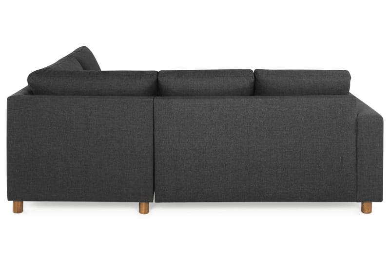 Crazy 3-sits Högervänd L-formad Schäslongsoffa i Tyg - Antracit - Möbler - Soffa - Divansoffa & schäslongsoffa - 2 sits soffa med divan