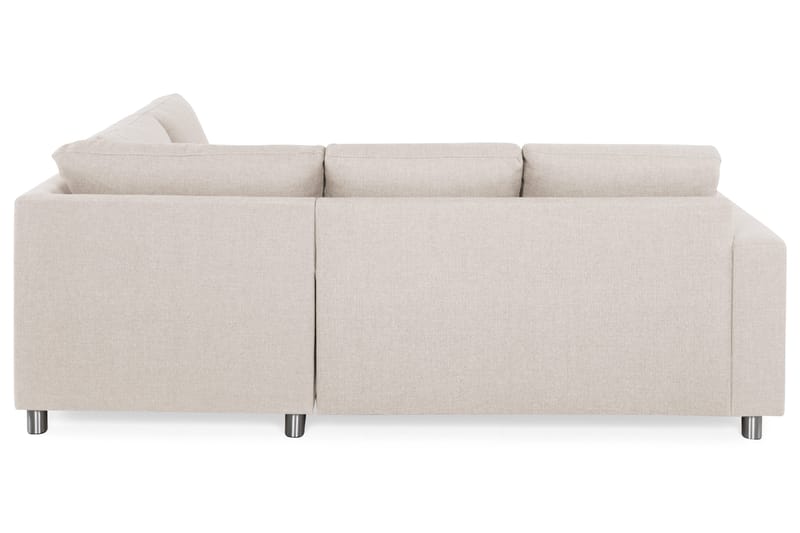 Crazy 3-sits Högervänd L-formad Schäslongsoffa i Tyg - Beige - Möbler - Soffa - Divansoffa & schäslongsoffa - 2 sits soffa med divan