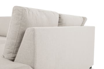 Crazy 3-sits Högervänd L-formad Schäslongsoffa i Tyg - Beige - Möbler - Soffa - Divansoffa & schäslongsoffa - 2 sits soffa med divan