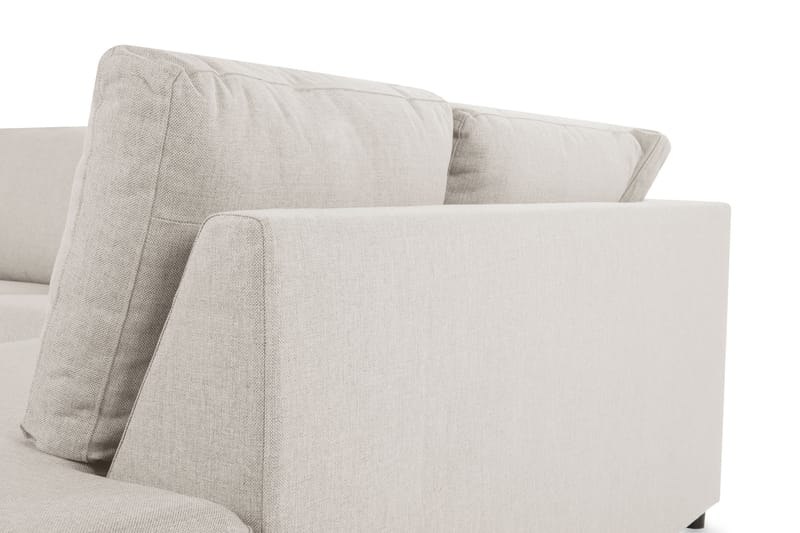 Crazy 3-sits Högervänd L-formad Schäslongsoffa i Tyg - Beige - Möbler - Soffa - Divansoffa & schäslongsoffa - 2 sits soffa med divan