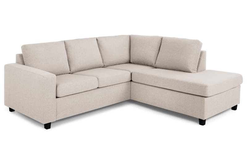 Crazy 3-sits Högervänd L-formad Schäslongsoffa i Tyg - Beige - Möbler - Soffa - Divansoffa & schäslongsoffa - 2 sits soffa med divan