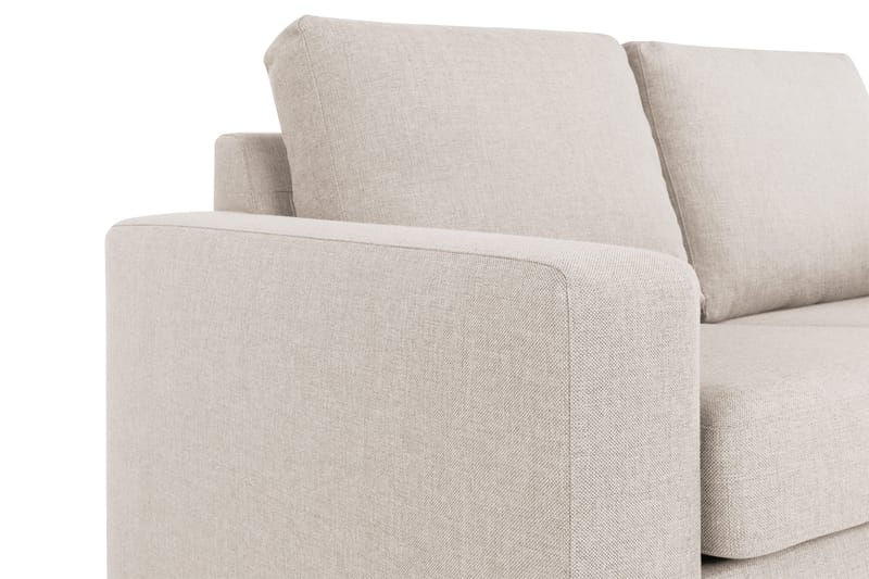 Crazy 3-sits Högervänd L-formad Schäslongsoffa i Tyg - Beige - Möbler - Soffa - Divansoffa & schäslongsoffa - 2 sits soffa med divan