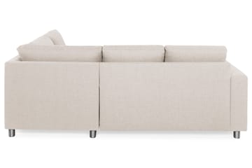 Crazy 3-sits Högervänd L-formad Schäslongsoffa i Tyg - Beige - Möbler - Soffa - Divansoffa & schäslongsoffa - 2 sits soffa med divan