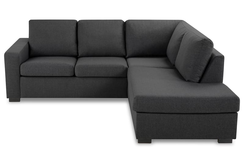 Crazy 3-sits Högervänd L-formad Schäslongsoffa i Tyg - Mörkgrå - Möbler - Soffa - Divansoffa & schäslongsoffa - 2 sits soffa med divan