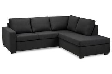Crazy 3-sits Högervänd L-formad Schäslongsoffa i Tyg - Mörkgrå - Möbler - Soffa - Divansoffa & schäslongsoffa - 2 sits soffa med divan