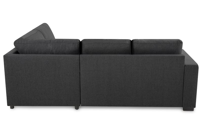 Crazy 3-sits Högervänd L-formad Schäslongsoffa i Tyg - Mörkgrå - Möbler - Soffa - Divansoffa & schäslongsoffa - 2 sits soffa med divan