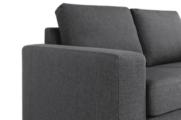Crazy 3-sits Högervänd L-formad Schäslongsoffa i Tyg - Mörkgrå - Möbler - Soffa - Divansoffa & schäslongsoffa - 2 sits soffa med divan