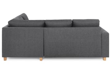 Crazy 3-sits Högervänd L-formad Schäslongsoffa i Tyg - Mörkgrå - Möbler - Soffa - Divansoffa & schäslongsoffa - 2 sits soffa med divan