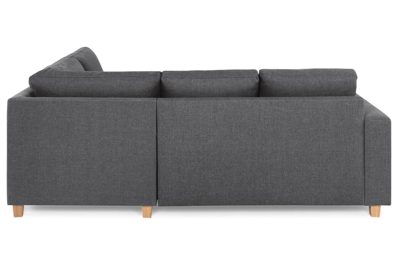 Crazy 3-sits Högervänd L-formad Schäslongsoffa i Tyg - Mörkgrå - Möbler - Soffa - Divansoffa & schäslongsoffa - 2 sits soffa med divan