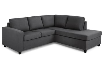 Crazy 3-sits Högervänd L-formad Schäslongsoffa i Tyg - Mörkgrå - Möbler - Soffa - Divansoffa & schäslongsoffa - 2 sits soffa med divan