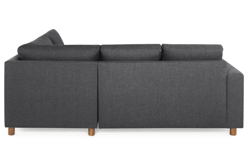 Crazy 3-sits Högervänd L-formad Schäslongsoffa i Tyg - Mörkgrå - Möbler - Soffa - Divansoffa & schäslongsoffa - 2 sits soffa med divan