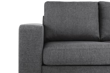 Crazy 3-sits Högervänd L-formad Schäslongsoffa i Tyg - Mörkgrå - Möbler - Soffa - Divansoffa & schäslongsoffa - 2 sits soffa med divan