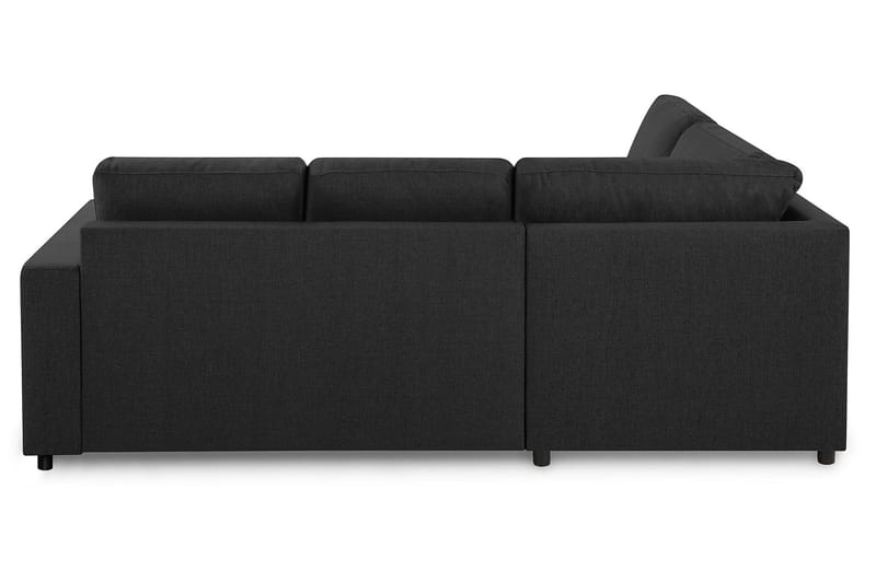 Crazy 3-sits Vänstervänd L-formad Schäslongsoffa i Tyg - Antracit - Möbler - Soffa - Divansoffa & schäslongsoffa - 2 sits soffa med divan