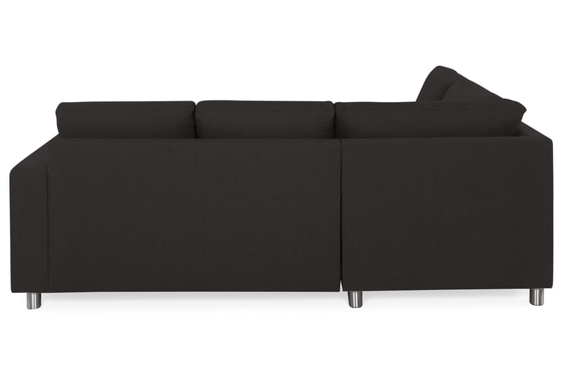 Crazy 3-sits Vänstervänd L-formad Schäslongsoffa i Tyg - Antracit - Möbler - Soffa - Divansoffa & schäslongsoffa - 2 sits soffa med divan