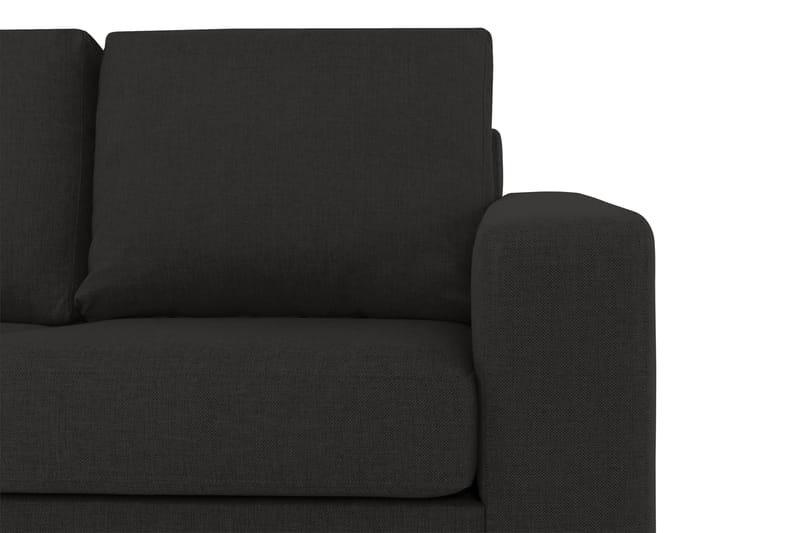 Crazy 3-sits Vänstervänd L-formad Schäslongsoffa i Tyg - Antracit - Möbler - Soffa - Divansoffa & schäslongsoffa - 2 sits soffa med divan