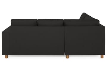 Crazy 3-sits Vänstervänd L-formad Schäslongsoffa i Tyg - Antracit - Möbler - Soffa - Divansoffa & schäslongsoffa - 2 sits soffa med divan