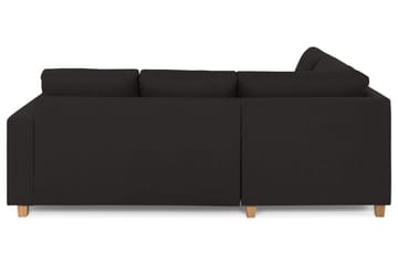 Crazy 3-sits Vänstervänd L-formad Schäslongsoffa i Tyg - Antracit - Möbler - Soffa - Divansoffa & schäslongsoffa - 2 sits soffa med divan