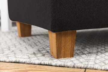 Crazy 3-sits Vänstervänd L-formad Schäslongsoffa i Tyg - Antracit - Möbler - Soffa - Divansoffa & schäslongsoffa - 2 sits soffa med divan