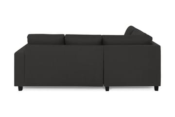 Crazy 3-sits Vänstervänd L-formad Schäslongsoffa i Tyg - Antracit - Möbler - Soffa - Divansoffa & schäslongsoffa - 2 sits soffa med divan