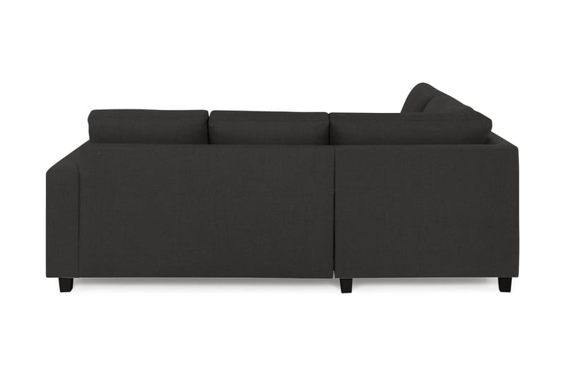 Crazy 3-sits Vänstervänd L-formad Schäslongsoffa i Tyg - Antracit - Möbler - Soffa - Divansoffa & schäslongsoffa - 2 sits soffa med divan