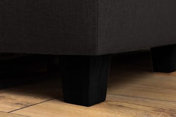 Crazy 3-sits Vänstervänd L-formad Schäslongsoffa i Tyg - Antracit - Möbler - Soffa - Divansoffa & schäslongsoffa - 2 sits soffa med divan