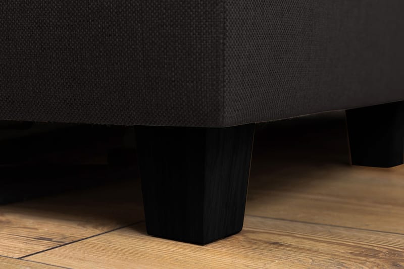 Crazy 3-sits Vänstervänd L-formad Schäslongsoffa i Tyg - Antracit - Möbler - Soffa - Divansoffa & schäslongsoffa - 2 sits soffa med divan