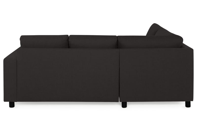 Crazy 3-sits Vänstervänd L-formad Schäslongsoffa i Tyg - Antracit - Möbler - Soffa - Divansoffa & schäslongsoffa - 2 sits soffa med divan