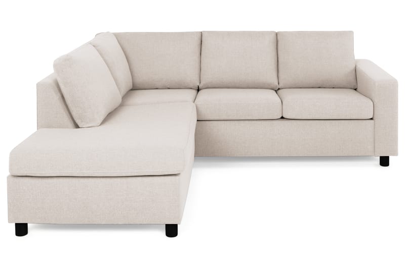 Crazy 3-sits Vänstervänd L-formad Schäslongsoffa i Tyg - Beige - Möbler - Soffa - Divansoffa & schäslongsoffa - 2 sits soffa med divan