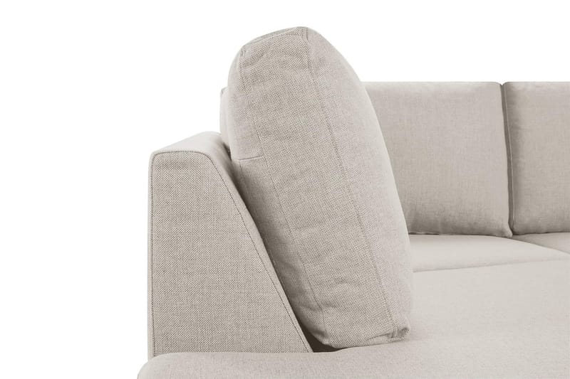 Crazy 3-sits Vänstervänd L-formad Schäslongsoffa i Tyg - Beige - Möbler - Soffa - Divansoffa & schäslongsoffa - 2 sits soffa med divan