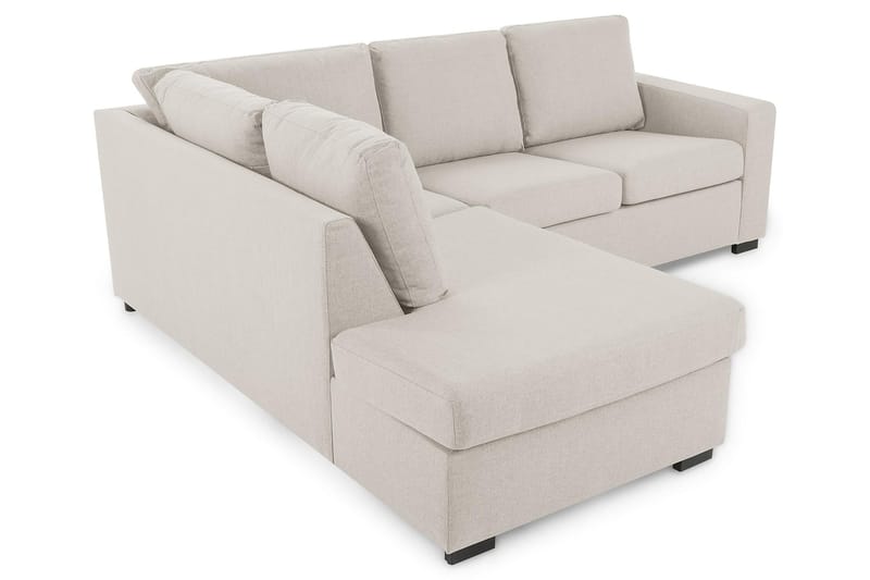 Crazy 3-sits Vänstervänd L-formad Schäslongsoffa i Tyg - Beige - Möbler - Soffa - Divansoffa & schäslongsoffa - 2 sits soffa med divan
