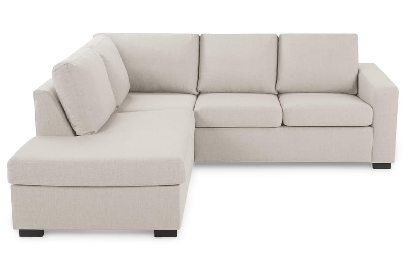 Crazy 3-sits Vänstervänd L-formad Schäslongsoffa i Tyg - Beige - Möbler - Soffa - Divansoffa & schäslongsoffa - 2 sits soffa med divan