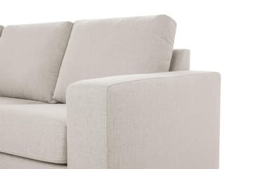 Crazy 3-sits Vänstervänd L-formad Schäslongsoffa i Tyg - Beige - Möbler - Soffa - Divansoffa & schäslongsoffa - 2 sits soffa med divan