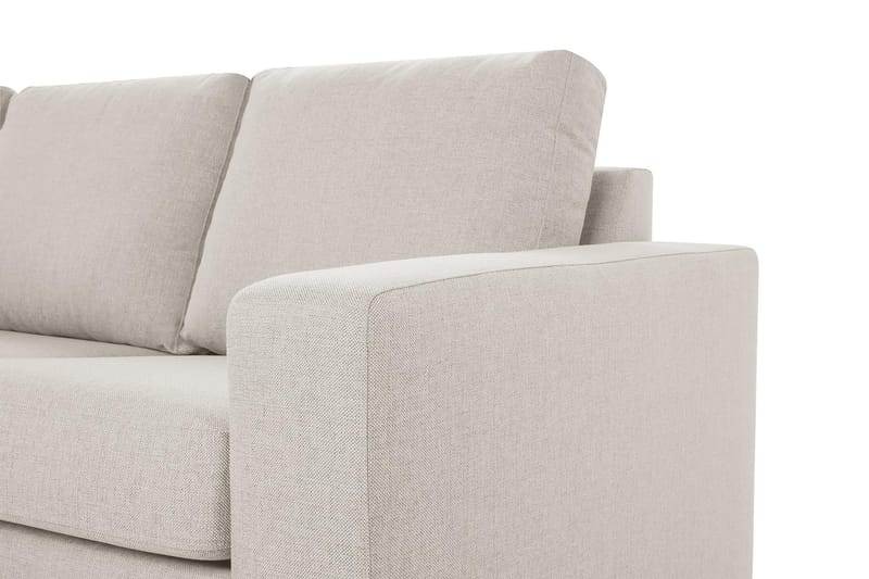 Crazy 3-sits Vänstervänd L-formad Schäslongsoffa i Tyg - Beige - Möbler - Soffa - Divansoffa & schäslongsoffa - 2 sits soffa med divan
