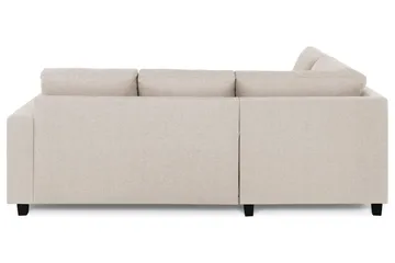 Crazy 3-sits Vänstervänd L-formad Schäslongsoffa i Tyg - Beige - Möbler - Soffa - Divansoffa & schäslongsoffa - 2 sits soffa med divan