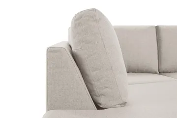 Crazy 3-sits Vänstervänd L-formad Schäslongsoffa i Tyg - Beige - Möbler - Soffa - Divansoffa & schäslongsoffa - 2 sits soffa med divan