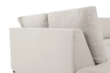 Crazy 3-sits Vänstervänd L-formad Schäslongsoffa i Tyg - Beige - Möbler - Soffa - Divansoffa & schäslongsoffa - 2 sits soffa med divan