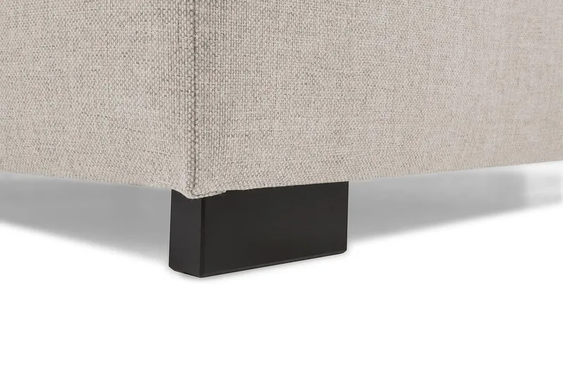 Crazy 3-sits Vänstervänd L-formad Schäslongsoffa i Tyg - Beige - Möbler - Soffa - Divansoffa & schäslongsoffa - 2 sits soffa med divan