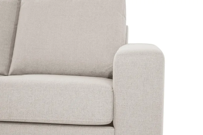 Crazy 3-sits Vänstervänd L-formad Schäslongsoffa i Tyg - Beige - Möbler - Soffa - Divansoffa & schäslongsoffa - 2 sits soffa med divan