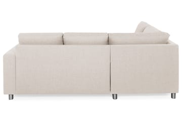 Crazy 3-sits Vänstervänd L-formad Schäslongsoffa i Tyg - Beige - Möbler - Soffa - Divansoffa & schäslongsoffa - 2 sits soffa med divan